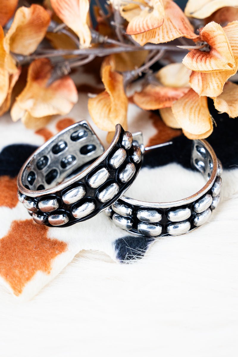 TIPI Jenny Junction Silvertone Studded Earrings - Wholesale Accessory Market