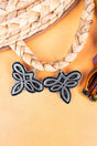 TIPI Western Boot Stitch Silvertone Earrings - Wholesale Accessory Market