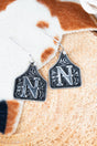 TIPI Cattle Tag 'N' Silvertone Earrings - Wholesale Accessory Market