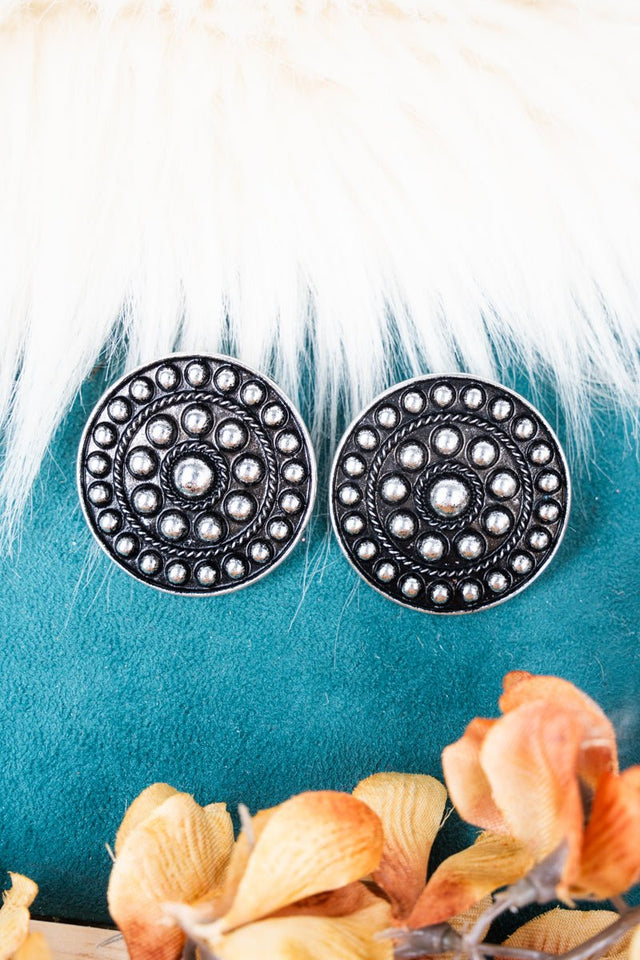 TIPI Renegade Run Silvertone Studded Earrings - Wholesale Accessory Market