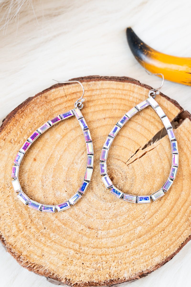 TIPI Prism Royale Iridescent & Silvertone Earrings - Wholesale Accessory Market