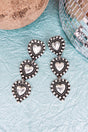TIPI Follow Your Heart's Desire Silvertone Earrings - Wholesale Accessory Market