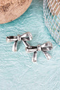 TIPI Bellamy Bow Silvertone Earrings - Wholesale Accessory Market