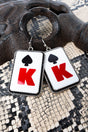 TIPI High Stakes King Silvertone Earrings - Wholesale Accessory Market