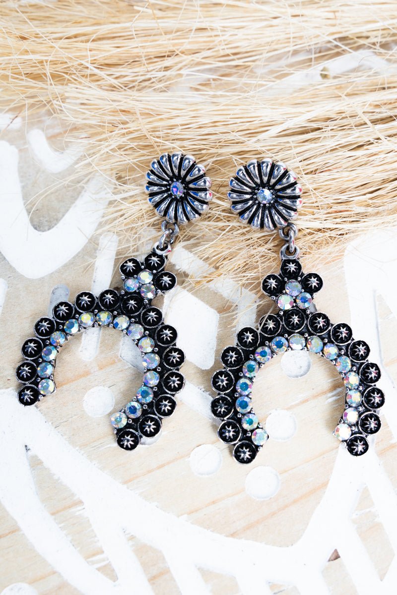 TIPI Iridescent Desert Lights Silvertone Earrings - Wholesale Accessory Market