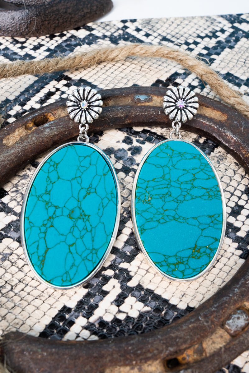 TIPI Bluffstone Silvertone Earrings - Wholesale Accessory Market