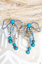 TIPI Turquoise Grit & Glimmer Silvertone Earrings - Wholesale Accessory Market