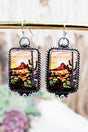 TIPI Arizona Sunrise Silvertone Earrings - Wholesale Accessory Market