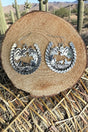TIPI Cowboy Canyon Silvertone Horseshoe Earrings - Wholesale Accessory Market