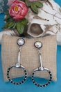 TIPI Iridescent Lexington Luxe Silvertone Earrings - Wholesale Accessory Market