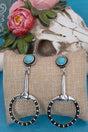 TIPI Turquoise Lexington Luxe Silvertone Earrings - Wholesale Accessory Market