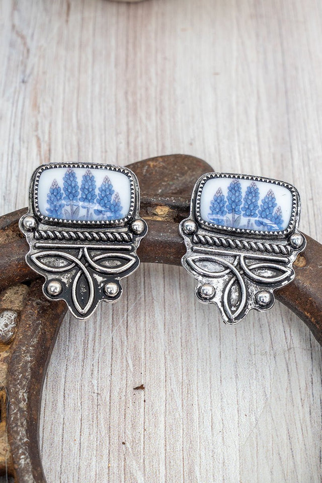 TIPI Boots & Blooms Silvertone Earrings - Wholesale Accessory Market