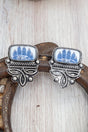 TIPI Boots & Blooms Silvertone Earrings - Wholesale Accessory Market