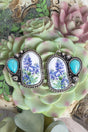 TIPI Blooming Prairie Turquoise & Silvertone Earrings - Wholesale Accessory Market
