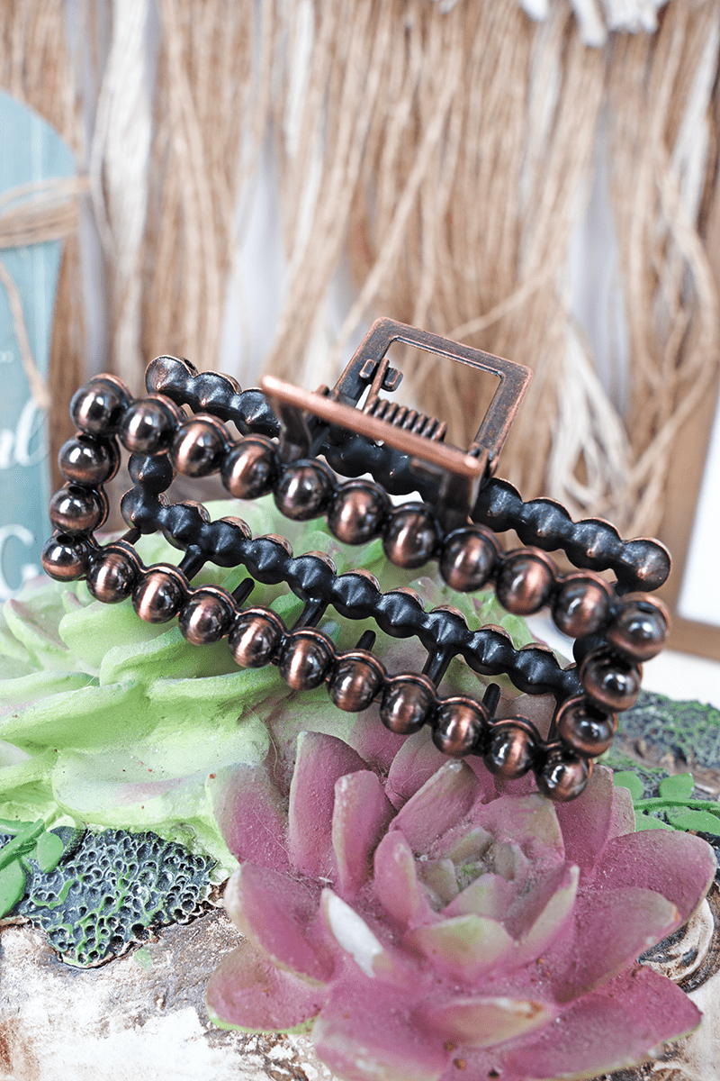 TIPI Lainey Copper Pearl Hair Claw - Wholesale Accessory Market