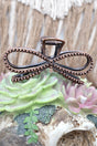 TIPI Ranch Ribbon Copper Pearl Hair Claw - Wholesale Accessory Market