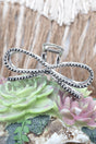 TIPI Ranch Ribbon Silver Pearl Hair Claw - Wholesale Accessory Market