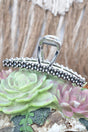 TIPI Silverado Shine Silver Pearl Hair Claw - Wholesale Accessory Market