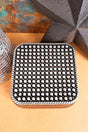 TIPI Brown Silvertone Studded Small Travel Jewelry Box - Wholesale Accessory Market