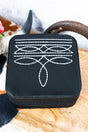 TIPI Broadway Boot Stitch Black Small Travel Jewelry Box - Wholesale Accessory Market