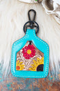 TIPI Wildflower Bluff Tooled Cattle Tag Keychain - Wholesale Accessory Market