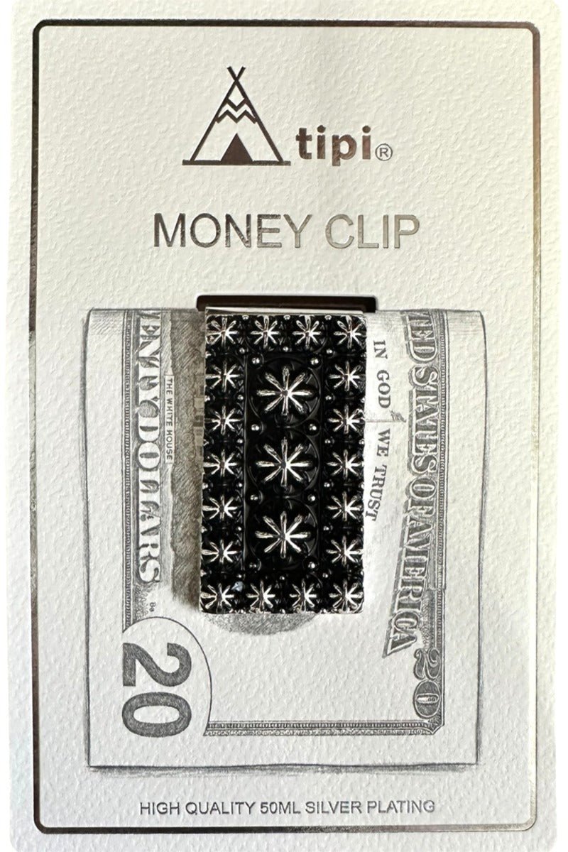 TIPI Ricochet Ridge Silvertone Money Clip - Wholesale Accessory Market