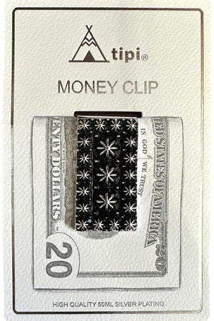 TIPI Ricochet Ridge Silvertone Money Clip - Wholesale Accessory Market