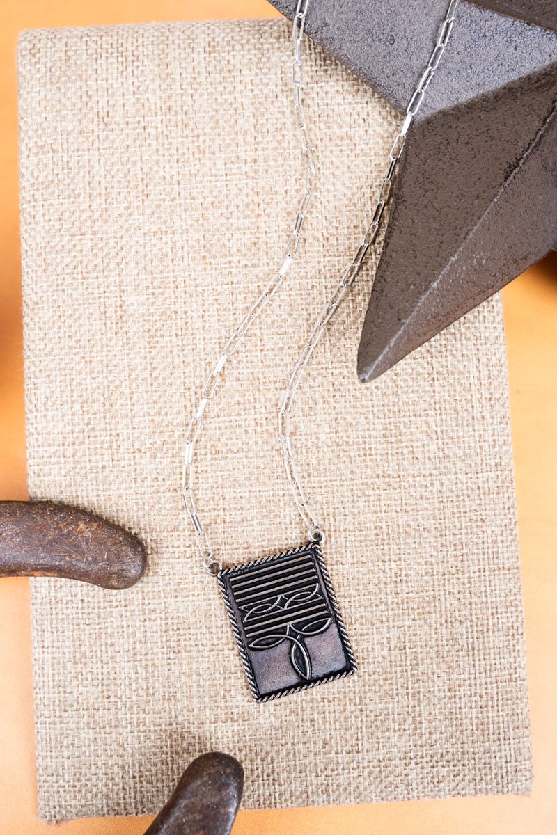 TIPI Western Detail Silvertone Necklace - Wholesale Accessory Market