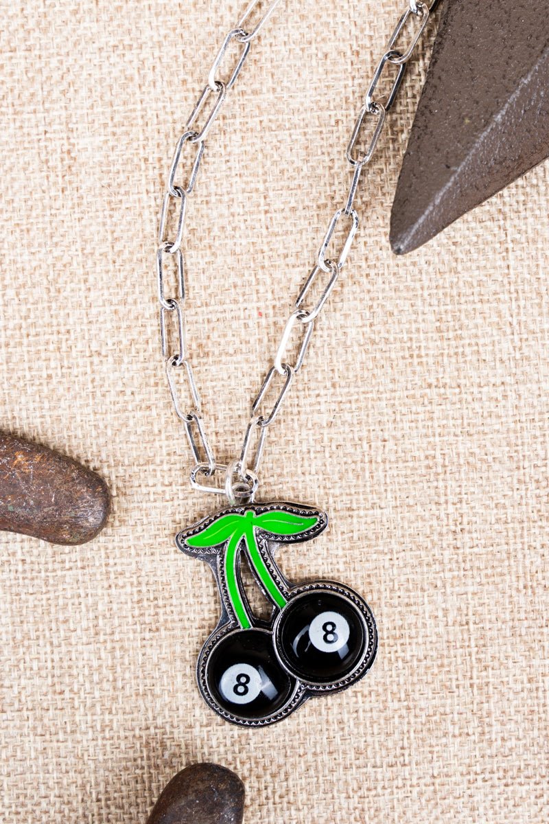 TIPI Fun 8 Ball Cherry Necklace - Wholesale Accessory Market