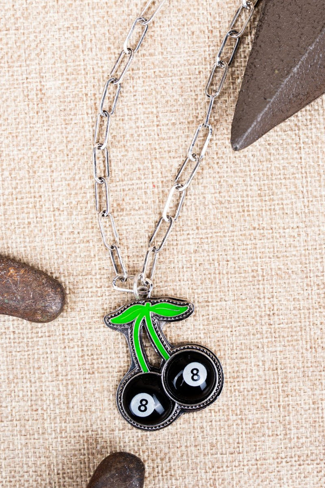 TIPI Fun 8 Ball Cherry Necklace - Wholesale Accessory Market