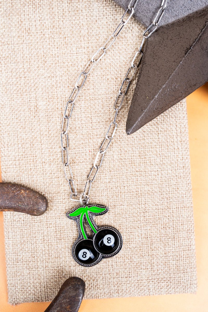 TIPI Fun 8 Ball Cherry Necklace - Wholesale Accessory Market
