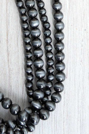 TIPI Desert Icon Silver Pearl Layered Necklace - Wholesale Accessory Market