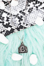 TIPI Cattle Tag 'C' Silvertone Necklace - Wholesale Accessory Market