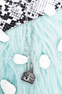TIPI Cattle Tag 'J' Silvertone Necklace - Wholesale Accessory Market