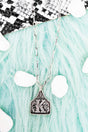 TIPI Cattle Tag 'K' Silvertone Necklace - Wholesale Accessory Market