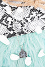 TIPI Cattle Tag 'M' Silvertone Necklace - Wholesale Accessory Market
