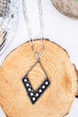 TIPI Canyon Pass Silvertone Studded Kite Necklace - Wholesale Accessory Market