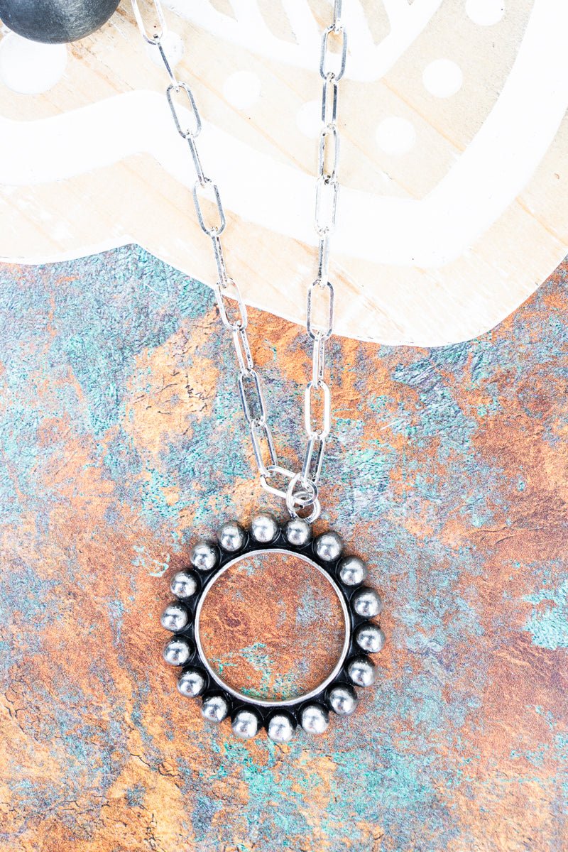 TIPI Galveston Silvertone Studded Necklace - Wholesale Accessory Market