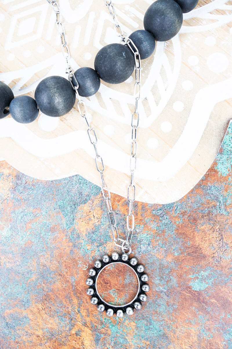 TIPI Galveston Silvertone Studded Necklace - Wholesale Accessory Market