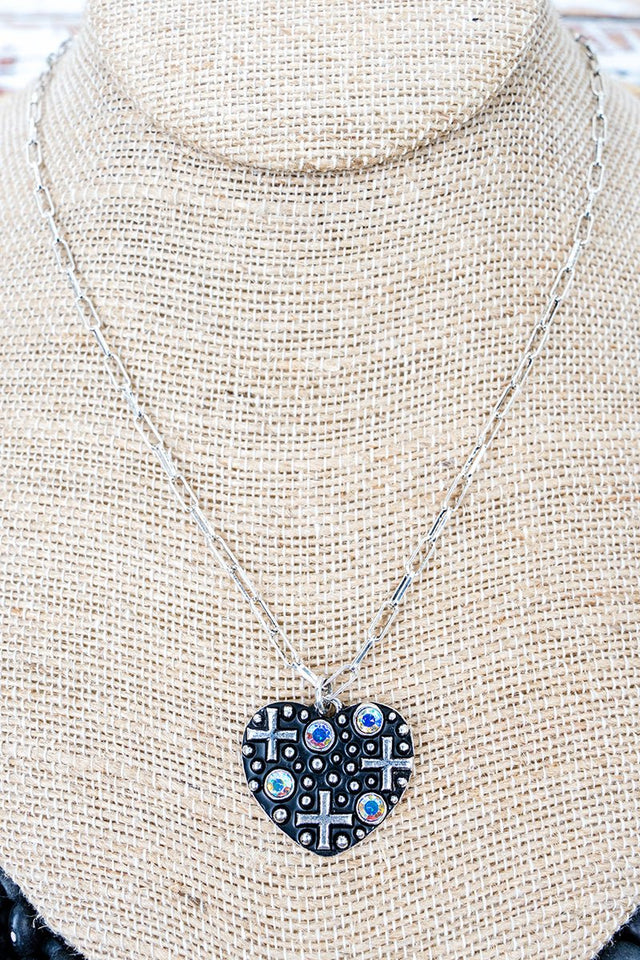 TIPI Midnight Devotion Iridescent & Silvertone Necklace - Wholesale Accessory Market