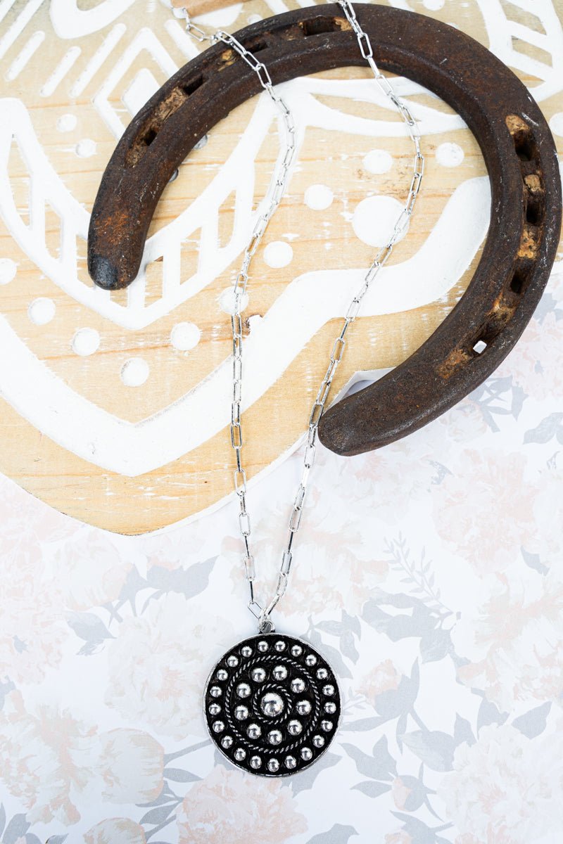 TIPI Renegade Run Silvertone Studded Necklace - Wholesale Accessory Market