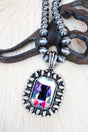 TIPI Iridescent Rodeo Royalty Silver Pearl Necklace - Wholesale Accessory Market
