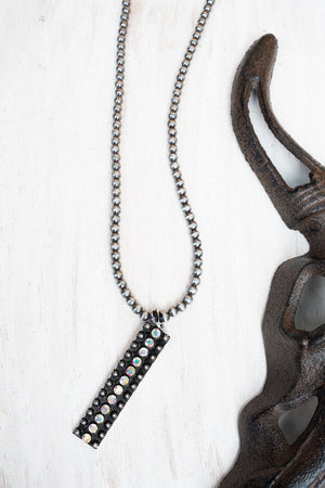 TIPI Iridescent Icon Silver Pearl Necklace - Wholesale Accessory Market