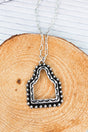 TIPI Angus Ridge Cattle Tag Silvertone Necklace - Wholesale Accessory Market