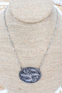 TIPI Feathers & Flowers Silvertone Necklace - Wholesale Accessory Market