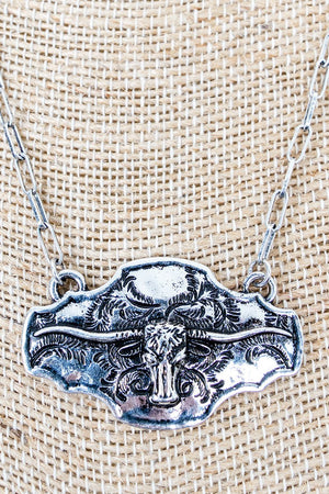 TIPI Texas Icon Silvertone Necklace - Wholesale Accessory Market