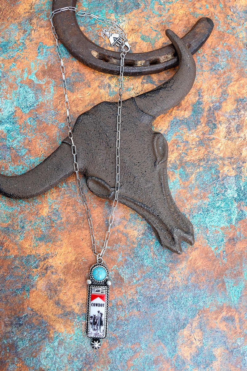 TIPI Cowboy Lighter Silvertone Necklace - Wholesale Accessory Market