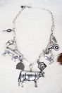TIPI Farmhouse Crew Silvertone Charm Necklace - Wholesale Accessory Market