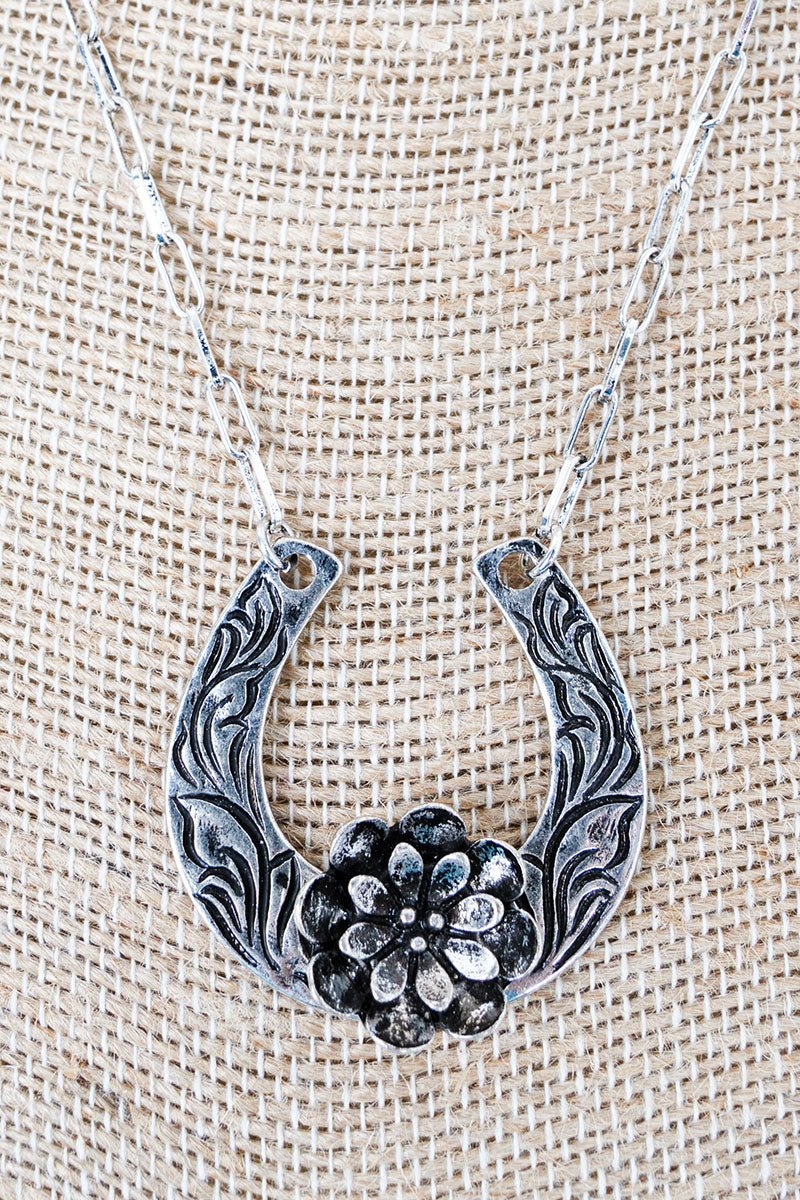 TIPI Haute Horsepower Silvertone Necklace - Wholesale Accessory Market