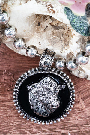 TIPI Midnight Prairie Silvertone Ball Bead Necklace - Wholesale Accessory Market